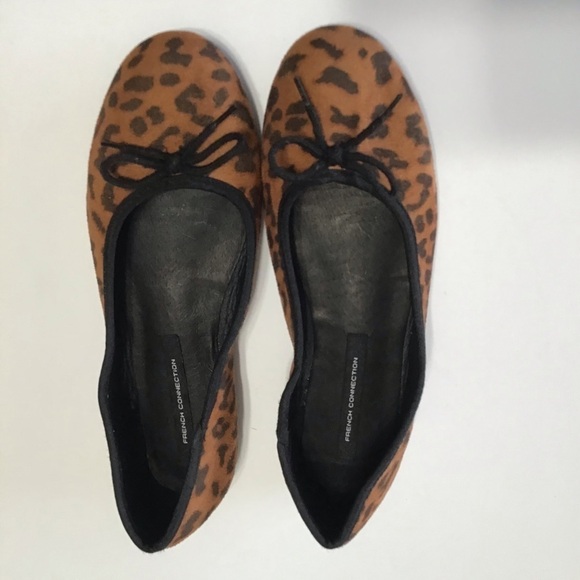 French connection animal print leopard man-made material size 7 - Picture 3 of 3